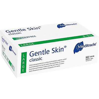 Guantes Meditrade Gentle Skin classic 1221R de látex talla XS, guantes desechables