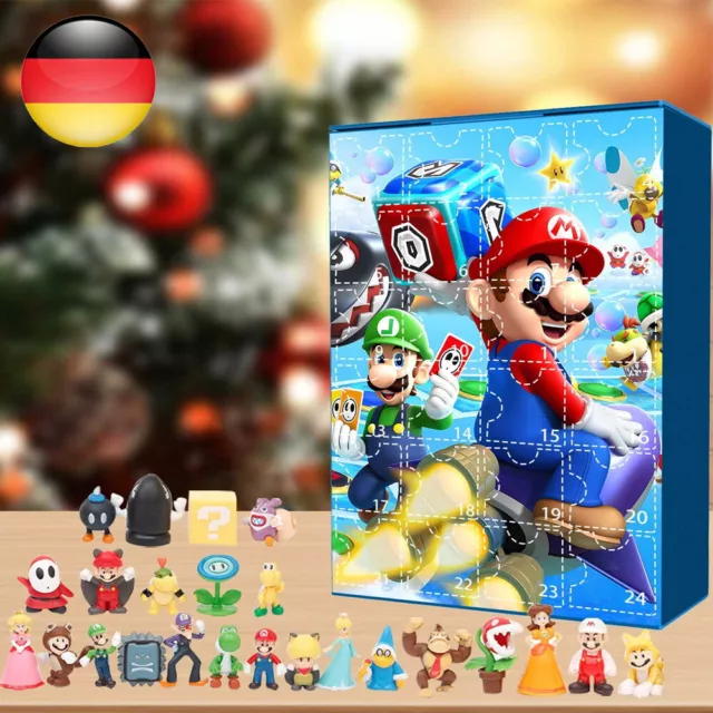 2023 Christmas Super Mario 24 Days Countdown Advent Calendar Surprise Gifts DE