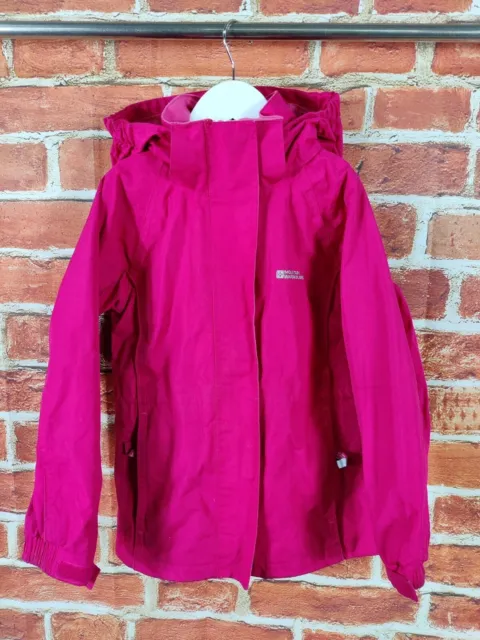 Girls Mountain Warehouse Pink Lightweight Coat Jacket Age 7-8 Years Lined 128Cm