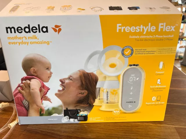 Medela Freestyle Flex Elektrische Doppel-Milchpumpe (Neurpreis in 2022: 275€)