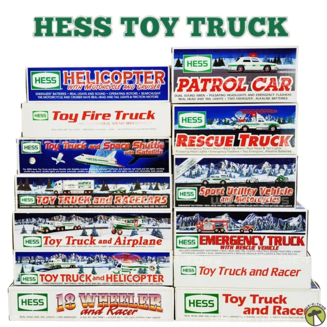 Hess Toy Trucks Lot of 13 Various Years 1991-95, 2001-05& More (See Description)