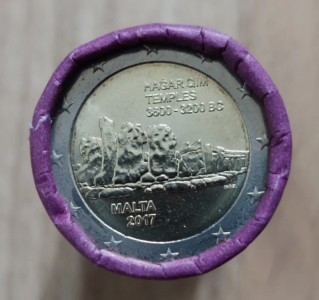 2 euro 1 roll Malta 2017 Ħaġar Qim