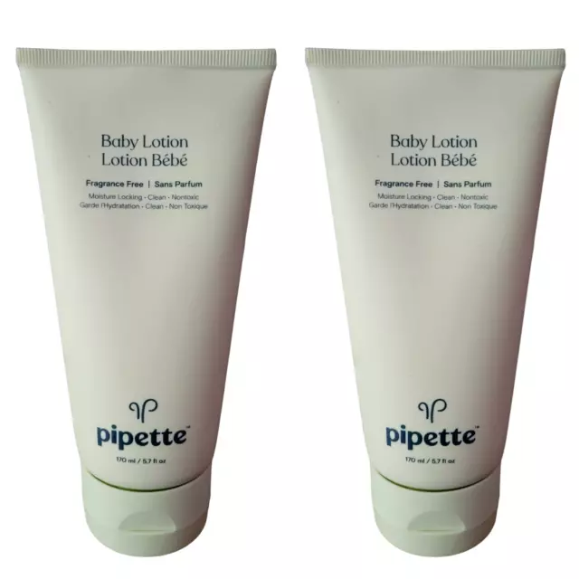 2-Pack Pipette Newborn Baby Skin Lotion Cream - Hydrating & Nourishing 5.7oz