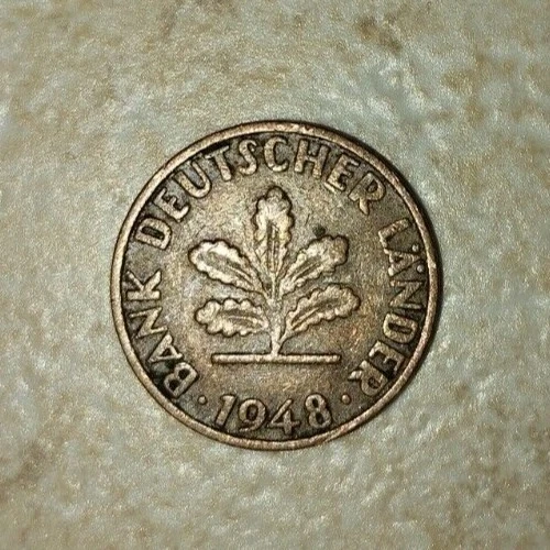 1 Pfennig Bank Deutscher Länder 1948 Wert 1 PFENNIG D Bank Deutscher Länder 1948 (Seltenheit) EUR 49,99 - PicClick DE