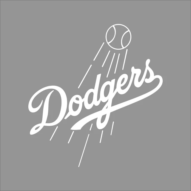 LOS ANGELES DODGERS MLB Team Logo 1 Color Vinyl Decal Sticker Car
