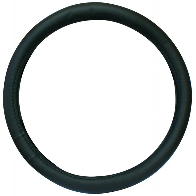 Coprivolante Auto In Pelle Finta Nero - Universale Per Diametro 37-39 Cm - Foto 9