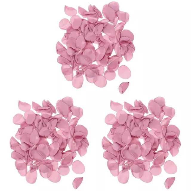 300 Pcs Simulation Flower Petal Decors Satin Petals Faux Roses Wedding