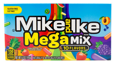 4x Bob & Ike Mega Mélange Moelleux Variés 10 Saveurs Bonbons 141g Américain