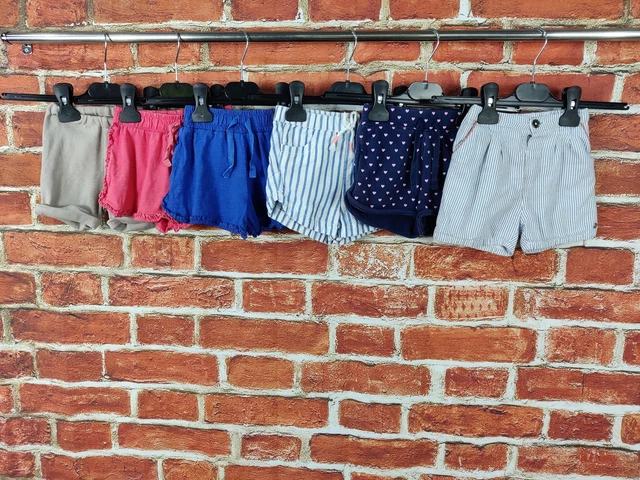 Pacchetto Bambine Età 12-18 Mesi M&S Gap H&M Etc Pantaloncini Estivi Set Bambino 86Cm