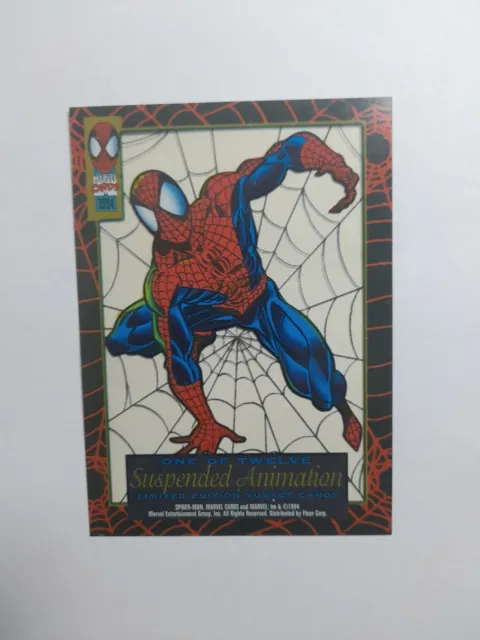 Spiderman Ultra Supended Animation Chase card 1 NM/M 1994.Spiderman.Fleer