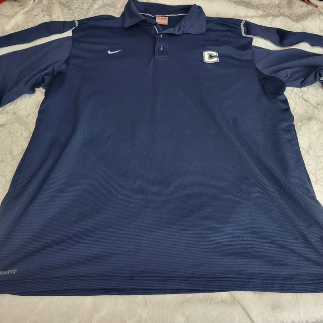 NIKE GOLF UConn Huskies Fit Dry Polo Shirt Men's XL UNIVERSITY OF CONNECTICUT