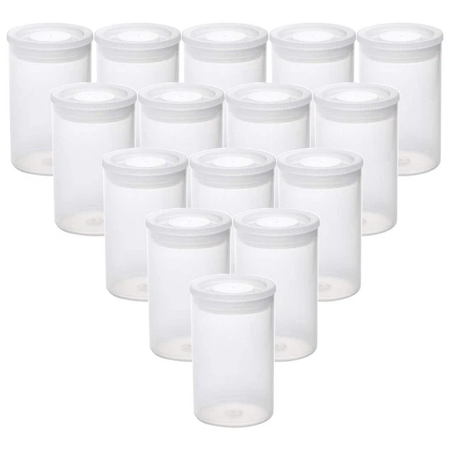 Film Canisters with Caps 35 mm Empty Camera Reel Storage Containers Cas...