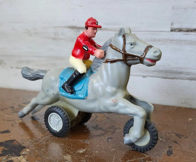 VINTAGE MARX TOY Race Horse & Jockey Made in Hong Kong. Rare! 24.99