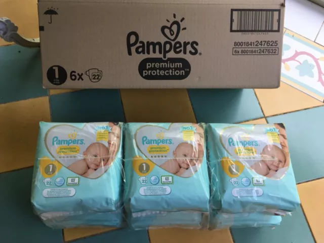 Pampers Harmonie Taille 3 (6 à 10 kg) - Emballage avec 22 Pampers