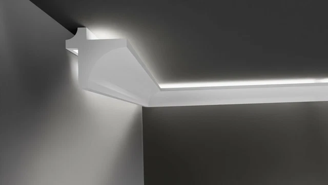 Barre in stucco LED 20m+4 angoli profilo votata luce illuminazione soffitto indiretta 24h