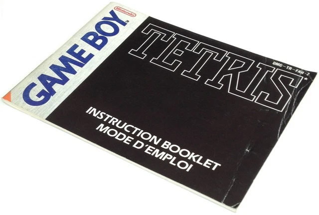 gb notice TETRIS fah-2 nintendo game boy dmg mode d'emploi instructions