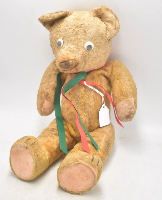 Ancien rare ours en peluche PINTEL Français des années