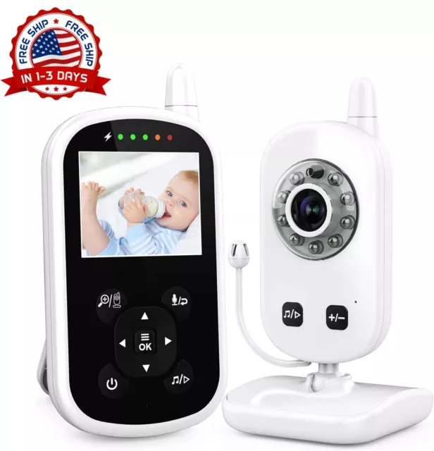 Monitor Para Bebe Con Camara Wifi y Audio En Cuna Vision nocturna y temperatura