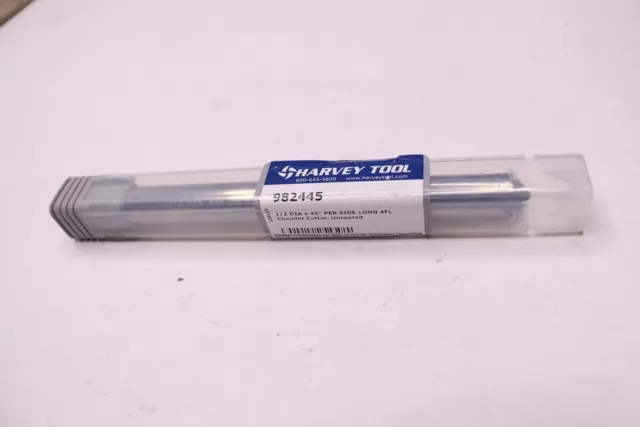 Harvey Tool 4-Flutes Non-End Cutting Chamfer Cutter 1/2" 982445