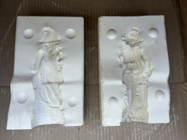 Molde de fundición de cerámica vintage para niños