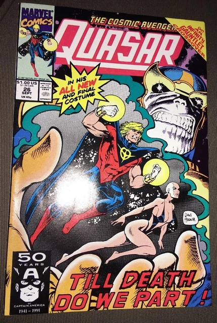 QUASAR #26 (Sept. 1991, Marvel) VF/NM - THANOS Infinity Gaunt Crossover