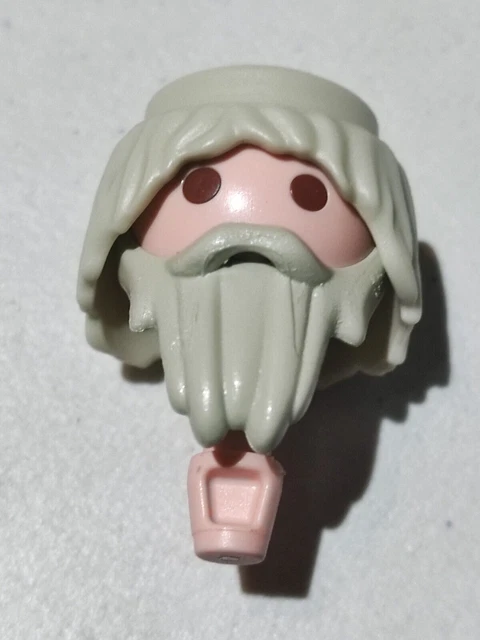 Playmobil Tête Perruque Barbe Rousse - Cheveux écosais Viking - Pièce Détachée