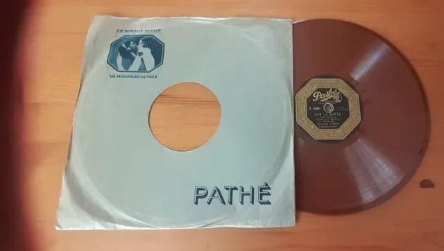 Shellac, 10", 78 RPM/ JANE AUBERT/PATHE 3580 / COULEUR