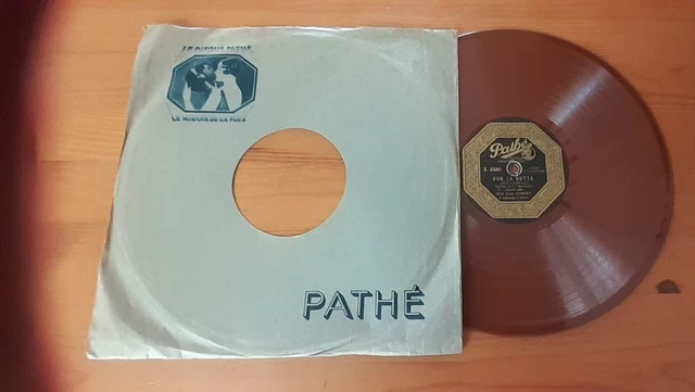 Shellac, 10", 78 RPM/ JANE AUBERT/PATHE 3580 / COULEUR
