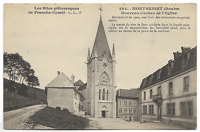 CPA " MONTBENOIT - Nouveau clocher de l'Eglise