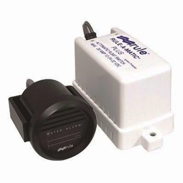 Rule High-Water BILGE ALARM w mercury Free Float Switch 33ALA 12V Marine MD