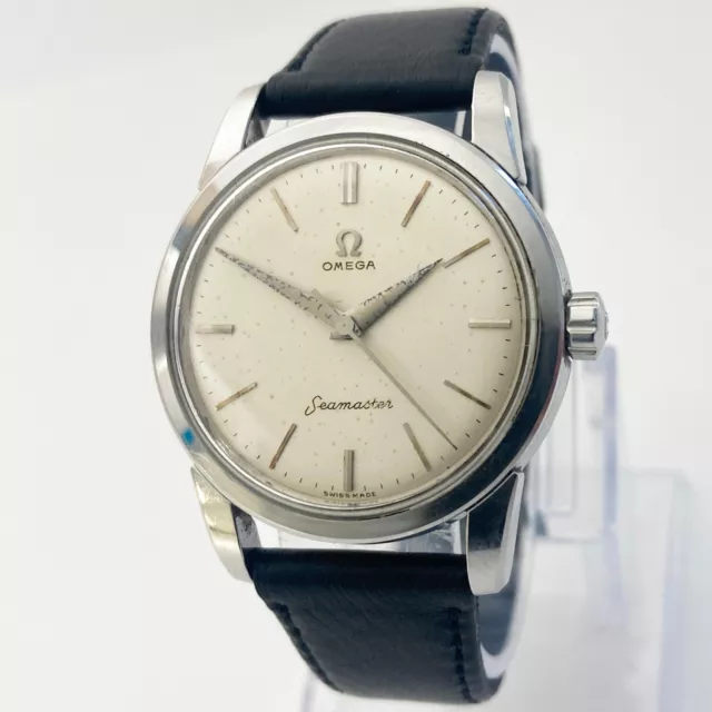 1950S OMEGA SEAMASTER Watch mechanical 2759-10 Cal. 420 silver round ...