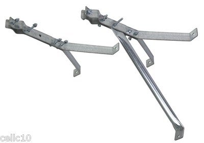 12" Stand Off Wall Antenna Mast Mount - Deluxe Y Style Bracket  EZ 30-12