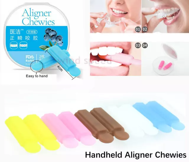 Dental Aligner Chewies Handheld Retainer Seaters Orthodontic Teeth Braces Tray