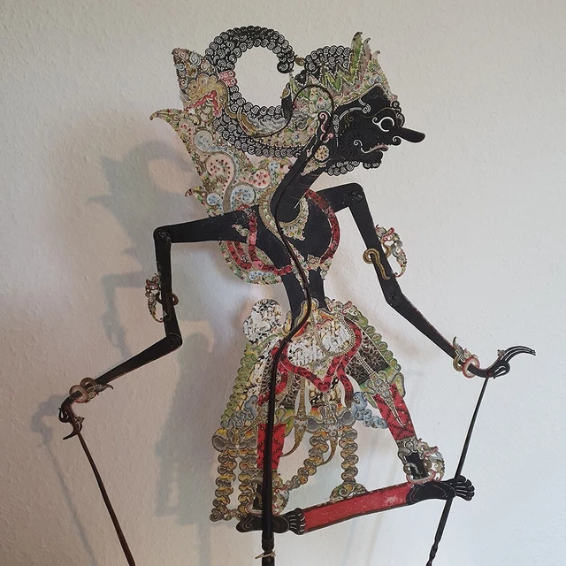 Wayang Kulit alte Schattenfigur Indonesien Asien Java antik Schatten-Figur (5)