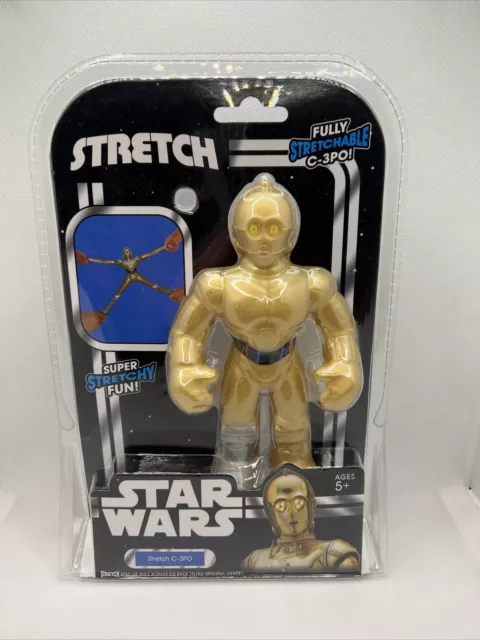 Armstrong giocattolo elasticizzato Star Wars C-3PO completamente estensibile, nuovissimo ✅