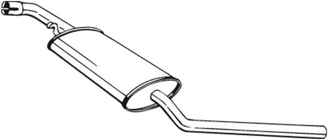 Silenziatore centrale Bosal 281-603 per VW Transporter T4 Bus 70B 70C 7DB 7DK 70J