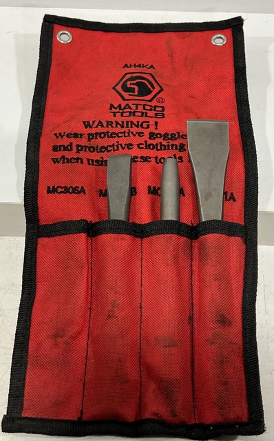 Matco Tools 3 Piece Cutter, Chisel, Scraper and Punch Set Model AH4KA Missing 1