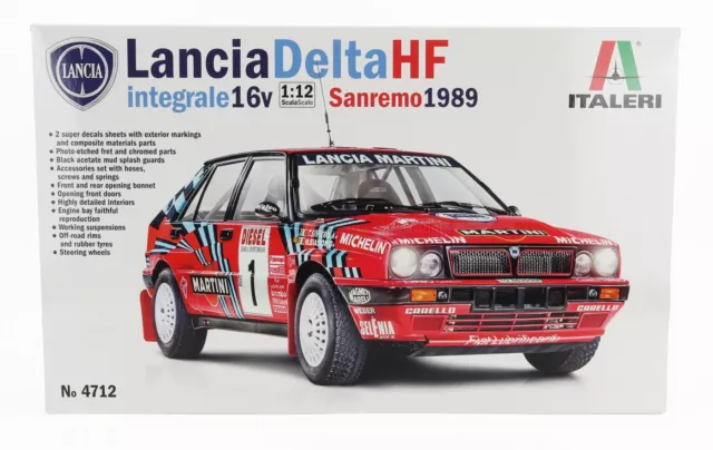 1/12 Italeri - Lancia - Delta Hf Integrale 16V Martini N 1 Winner Rally It4712