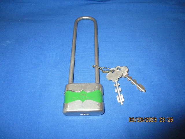 Cerradura de candado vintage de 45 mm con 2 llaves hecha en Alemania occidental cerradura de bicicleta