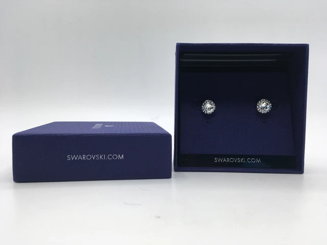 Swarovski ANGELIC Women's White Stud Earrings One Size Swarovski ANGELIC Women's White Stud Earrings One Size