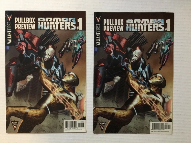 Valiant First Pullbox Preview Armor Hunters #1 Lot of 2