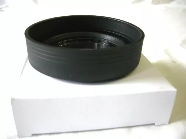 58mm 3 Stage Collapsible Rubber Lens Hood Mamiya Canon Nikon Sony Sigma Pentax