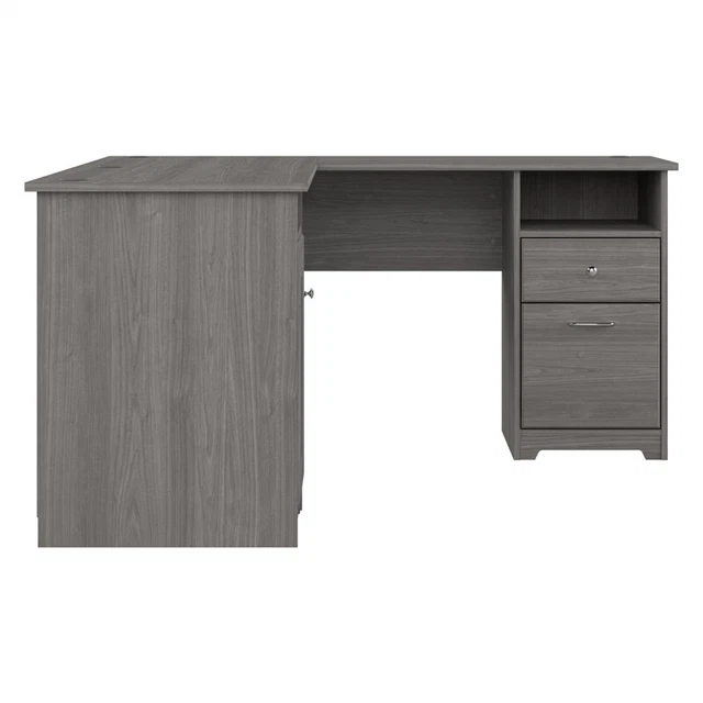 BUSH FURNITURE CABOT 60W L Shaped Computer Desk in Modern Gray 458.99