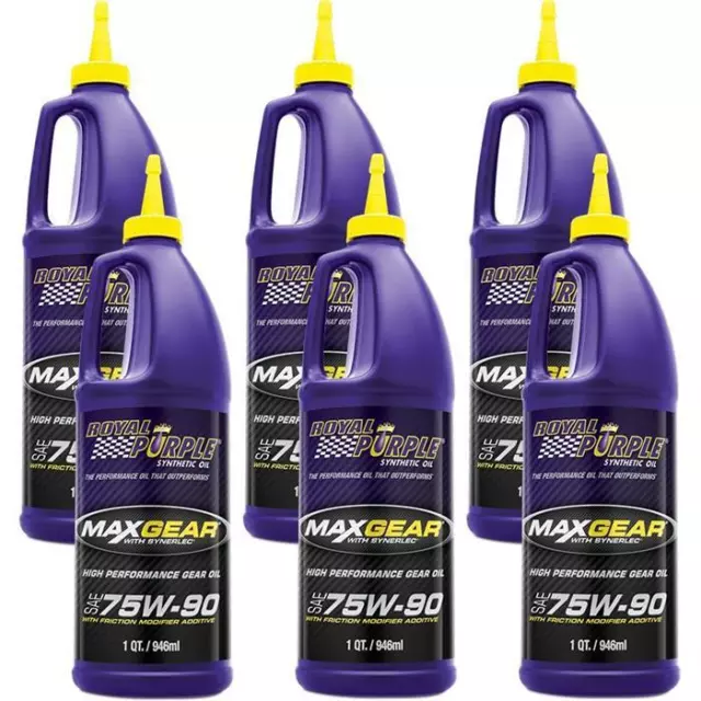 Royal Purple Max Gear 75W90 Gear Oil, 6 Quarts