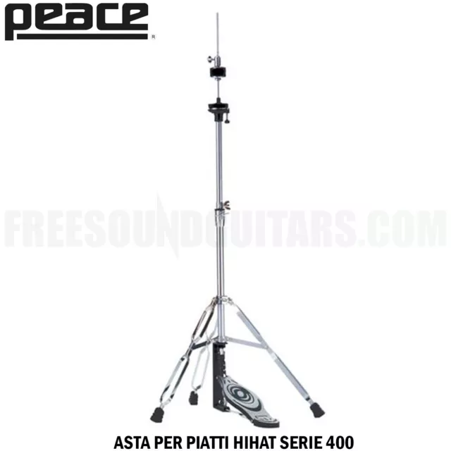 Peace HS-410 Asta hihat serie 400 Per Piatti Batteria in Metallo Resistente