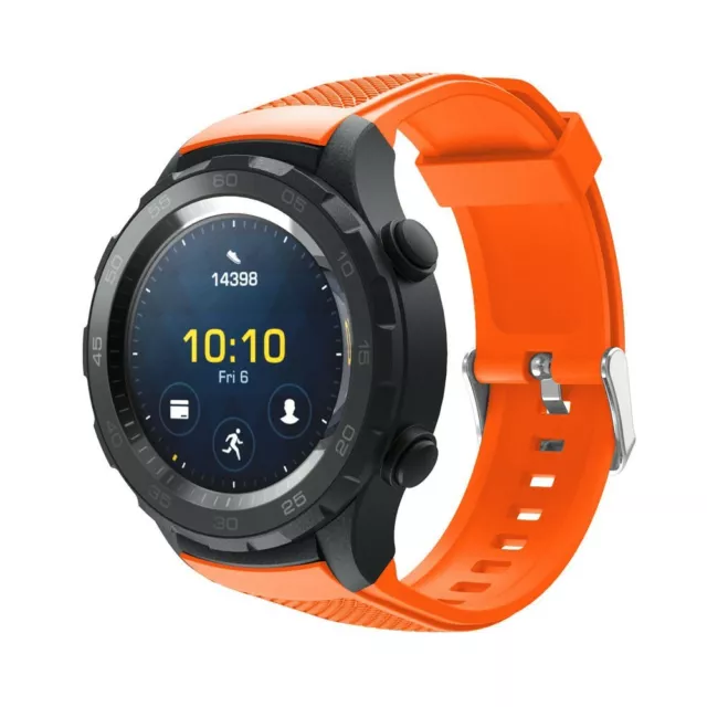 Correa Pulsera Brazalete Silicona / Caucho Huawei Watch 2 Naranja