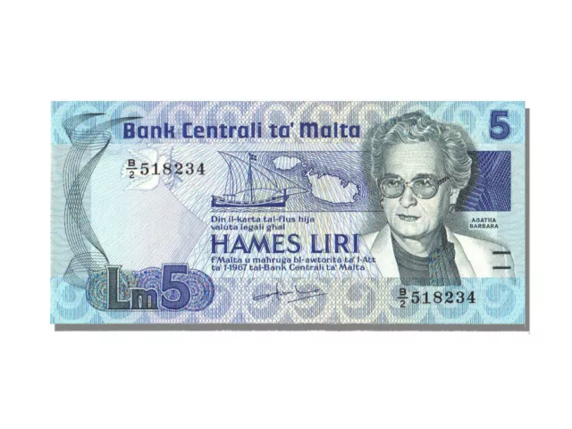 [#22379] Banknote, Malta, 5 Liri, UNC(65-70)