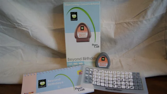 Cricut Cartridge - BEYOND BIRTHDAYS - Gently Used - Complete!! NOT LINKED