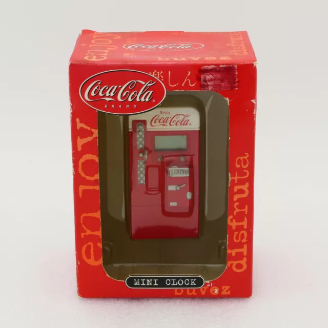 Coca-Cola COKE Vending Machine MINI CLOCK - box