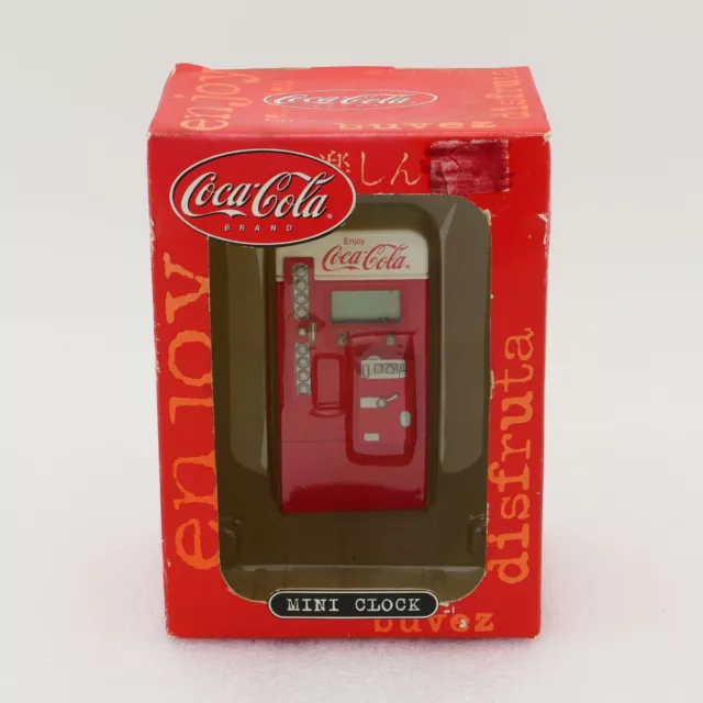 Coca-Cola COKE Vending Machine MINI CLOCK - box Coca-Cola COKE Vending Machine MINI CLOCK - box